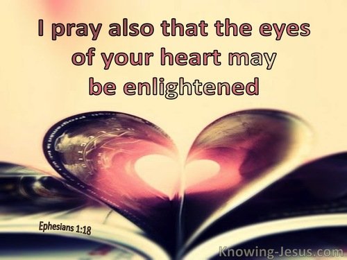 Eyes, figurative use-Ephesians 1-18